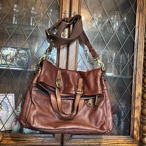 Fossil leather crossbody bag
